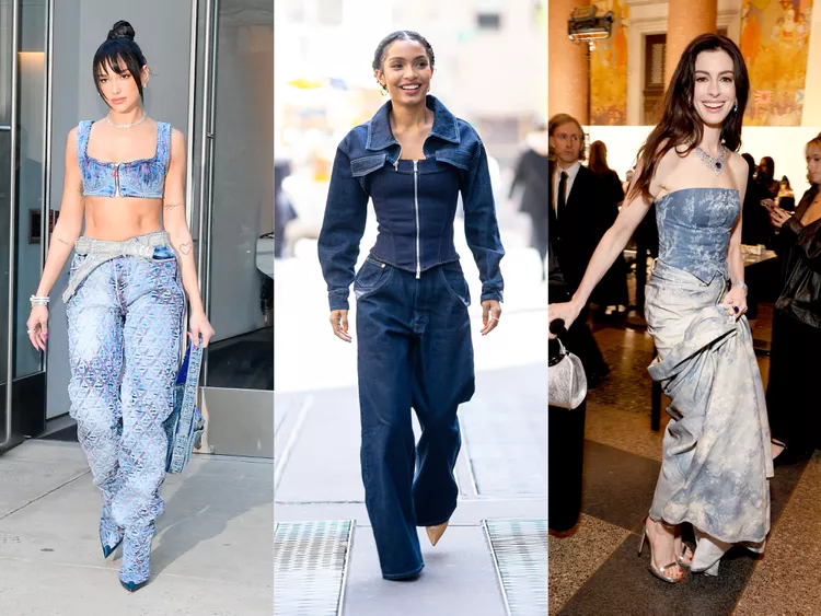 Dua Lipa, Yara Shahid and Anne Hathaway - Credit: Getty images/InStyle